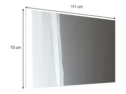 Clearance Vicco Espejo de baño 4x111x70 viola Blanco
