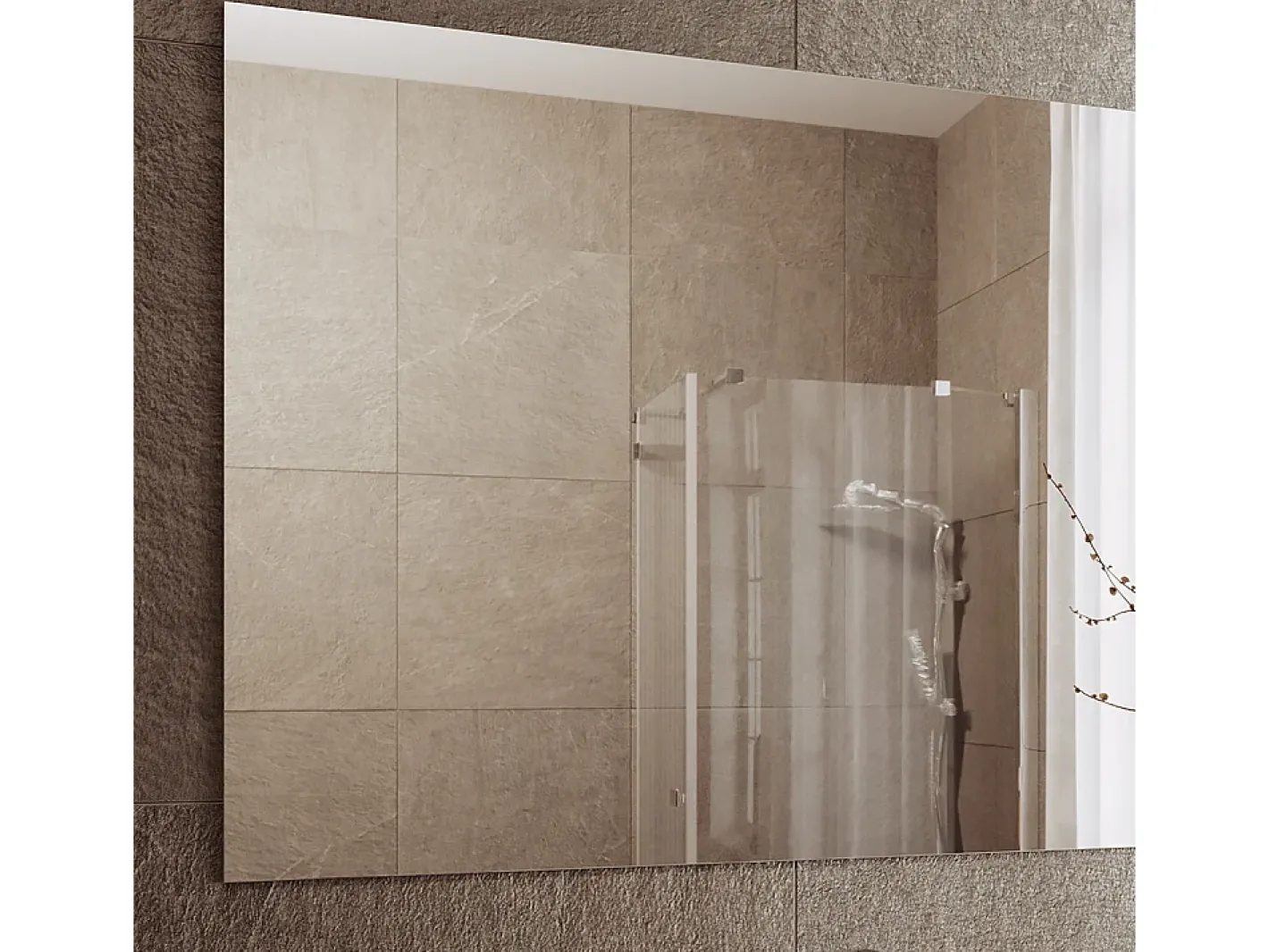 Clearance Vicco Espejo de baño 4x111x70 viola Blanco