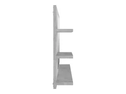 Helloshop26 Espejo de baño con 3 estantes 90 x 10,5 x 45 cm aglomerado 02_0006947 Gris Online