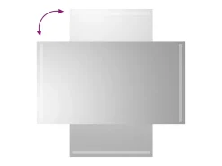 Outlet Espejo de baño con LED 50x90 cm ES143196 Transparente