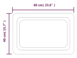 Outlet Espejo de baño con LED 40x60 cm ES397289 Transparente