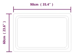Espejo de baño con LED 60x90 cm ES148511 Transparente Best