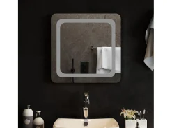 Espejo-Espejo de baño con LED 50x50 cm ES305529 Transparente