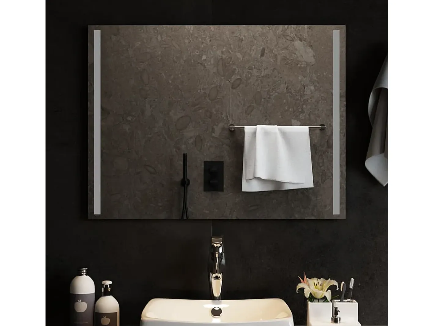 Espejo de baño con LED 80x60 cm ES459688 Transparente Sale