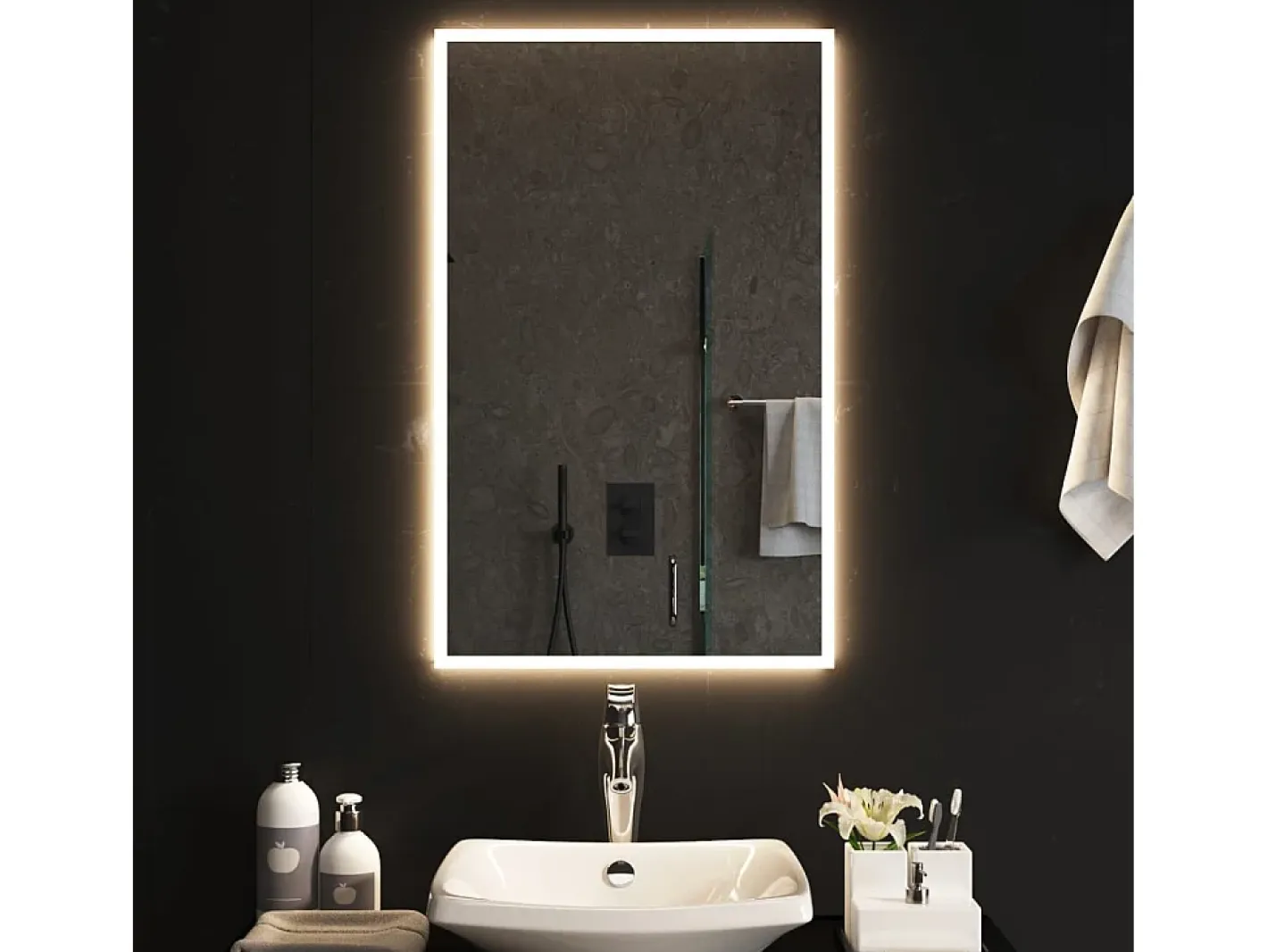 Espejo de baño con LED 50x80 cm ES815138 Transparente Best