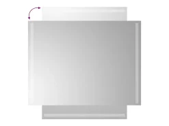 Espejo de baño con LED 60x80 cm ES663883 Transparente Clearance