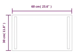 Best Espejo de baño con LED 30x60 cm ES540983 Transparente