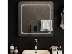 Espejo-Espejo de baño con LED 60x60 cm ES126702 Transparente
