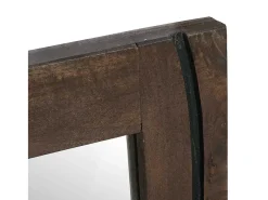 Espejo-Espejo de baño de pared marrón 50 x 2,5 x 70 cm Marru00f3n