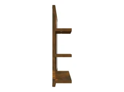 New Helloshop26 Espejo de baño de roble ahumado 60 x 10,5 x 45 cm madera de ingeniería 02_0006895 Beige