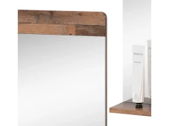 Vicco Espejo-Espejo de baño estilo antiguo 60x12x62 izan Marru00f3n