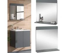 Online Vicco Espejo de baño 60x12x62 izan Gris