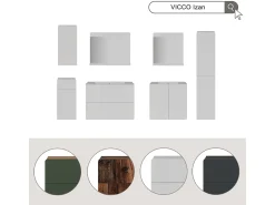 Online Vicco Espejo de baño 60x12x62 izan Gris