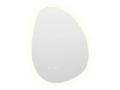 New OZAIA Espejo de baño iluminado asimétrico anti-vaho - 60 x 80 cm - INACIA Transparente