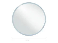 Espejo-Espejo de baño LED 70 cm Plateado