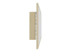 Helloshop26 Espejo-Espejo de baño LED 90 x 8,5 x 37 cm roble acrílico 02_0006964 Beige