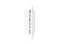 Helloshop26 Espejo-Espejo de baño LED 80 x 8,5 x 37 cm acrílico 02_0006982 Blanco
