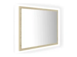 Helloshop26 Espejo de baño LED 60 x 8,5 x 37 cm roble acrílico 02_0006962 Beige Sale