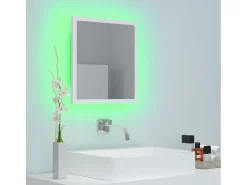 Espejo de baño LED acrílico 40x8,5x37 cm ES292555 Blanco Clearance