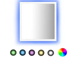 Espejo de baño LED acrílico 40x8,5x37 cm ES292555 Blanco Clearance