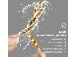 Fativo Espejo-Espejo de baño LED, espejo de pared con aumento antivaho iluminado, 90x70cm Plateado