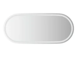 Espejo-Espejo de baño LED ovalado 100x45 cm ES416847 Transparente