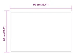 Espejo de baño LED 60x90 cm Transparente Online
