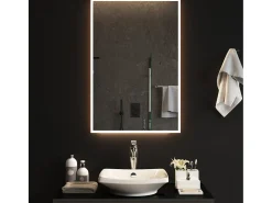 Espejo de baño LED 60x90 cm Transparente Online