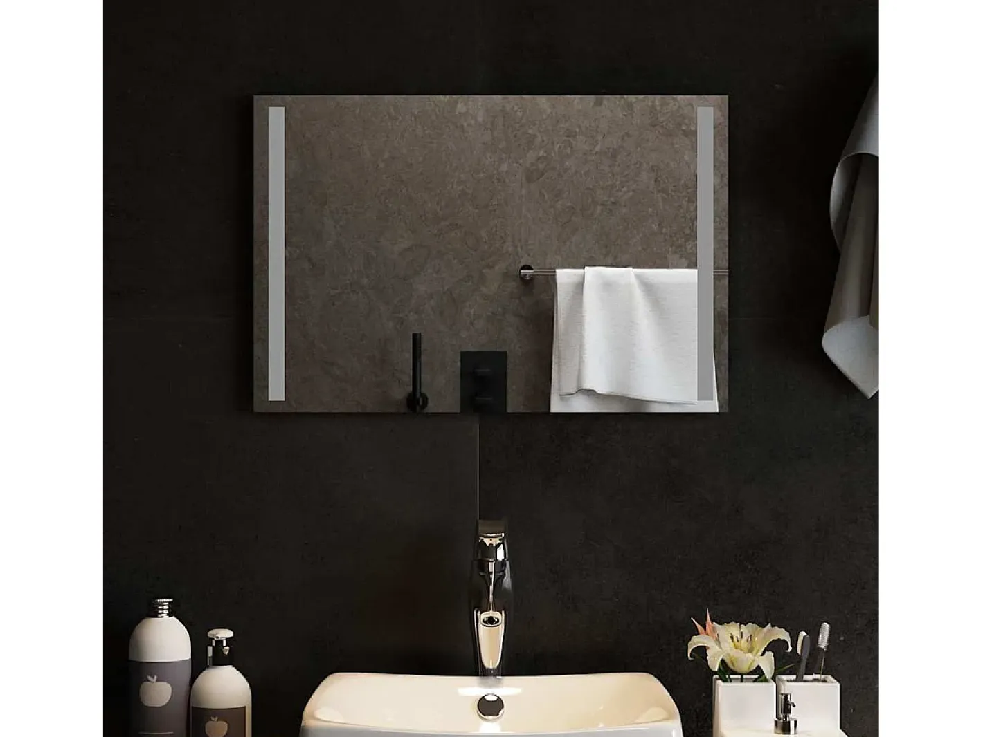 Discount Espejo de baño LED 60x40 cm Transparente