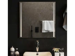 Espejo de baño LED 60x60 cm Transparente Discount