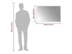 Clearance Espejo de baño LED 90x60 cm Transparente