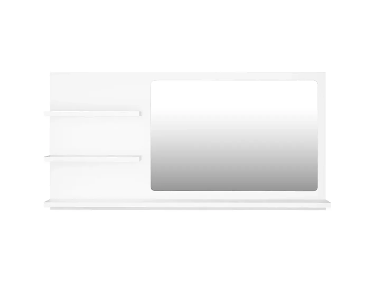 Espejo de baño madera contrachapada 90x10,5x45 cm ES142185 Blanco Clearance