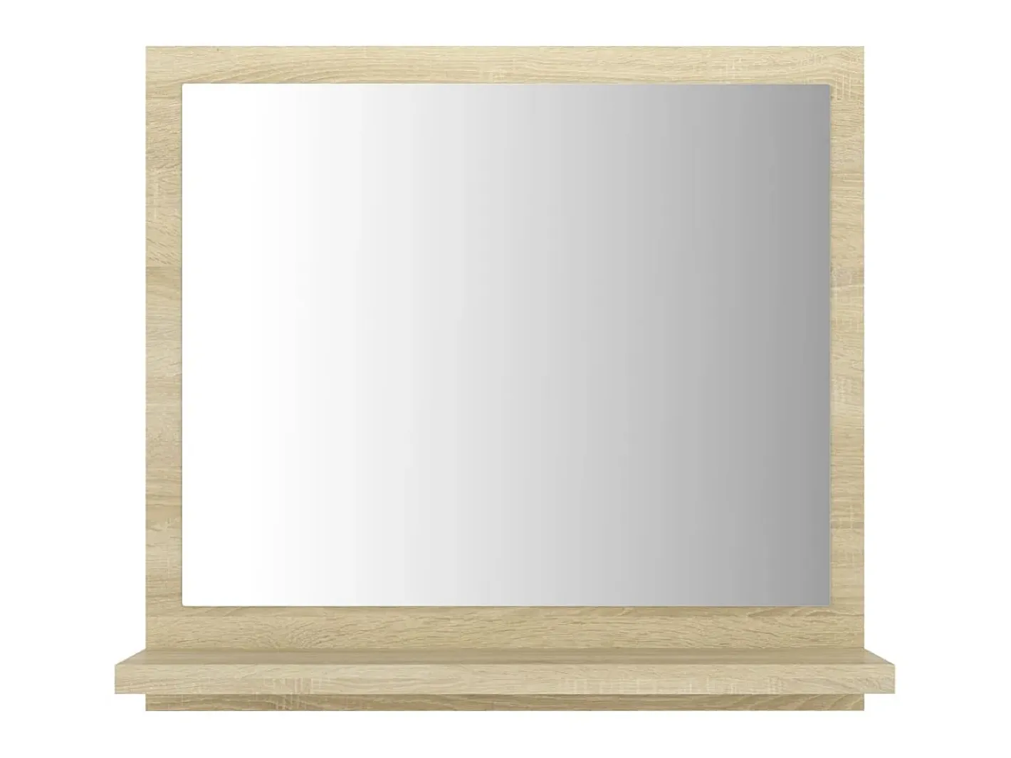 Espejo de baño madera contrachapada color roble 40x10,5x37 cm ES389723 Marru00f3n Outlet
