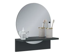 Vicco Espejo de baño 40x15x47.5 elyra Negro Outlet