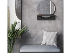 Vicco Espejo de baño 40x15x47.5 elyra Negro Outlet