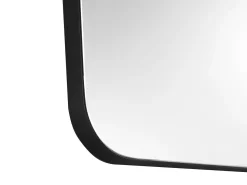 OZAIA Espejo De Pared|Espejo-Espejo de baño rectangular con marco , 50x80cm, DEMETRIA Negro