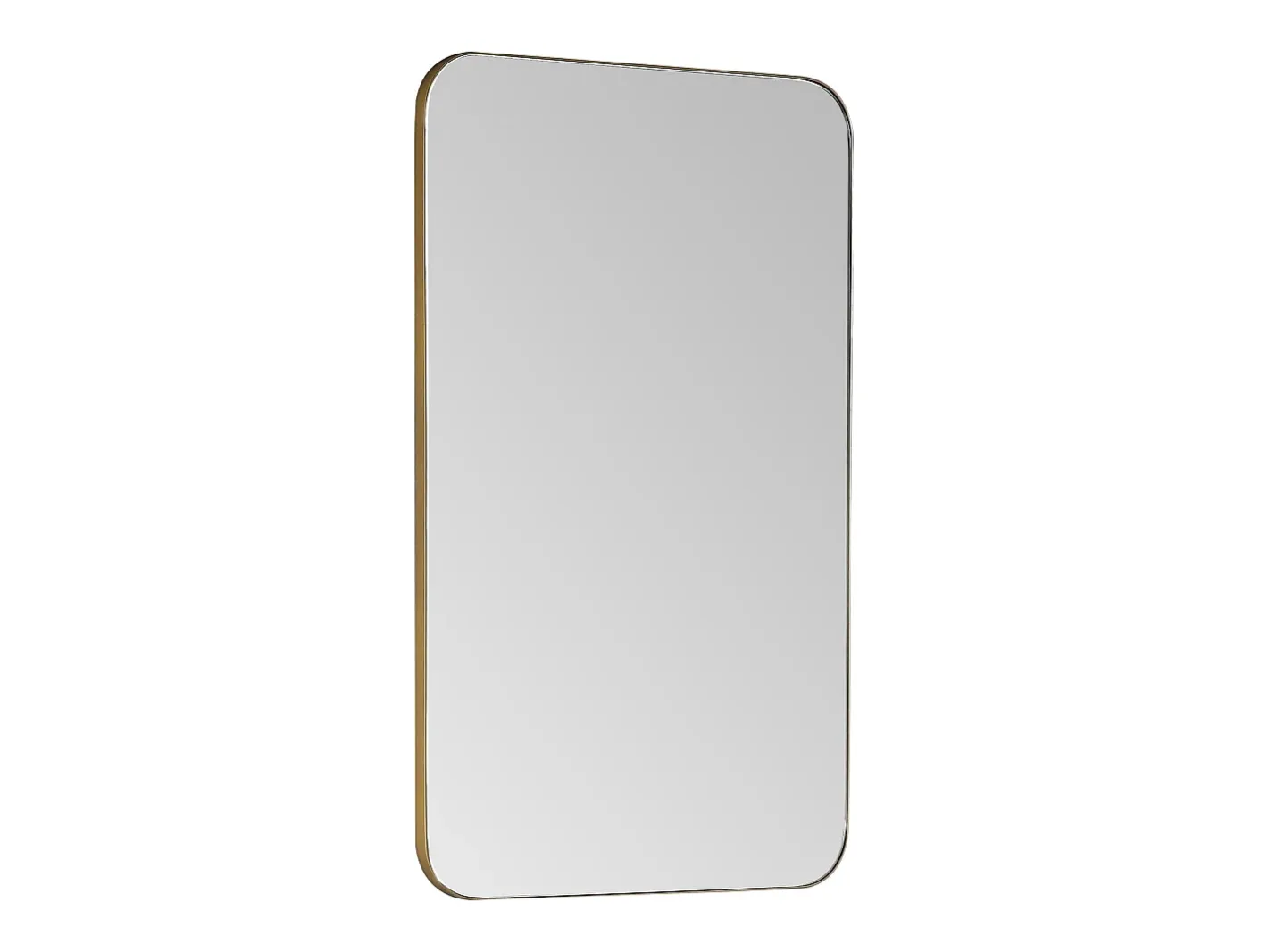 OZAIA Espejo De Pared|Espejo-Espejo de baño rectangular con borde , 50x80cm, DEMETRIA Dorado