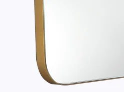OZAIA Espejo De Pared|Espejo-Espejo de baño rectangular con borde , 50x80cm, DEMETRIA Dorado