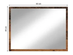 Online Vicco Espejo de baño roble rústico 45x2x60 kiko Color natural oscuro