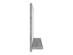 Helloshop26 Espejo-Espejo de baño Sonoma 40 x 10,5 x 37 cm madera de ingeniería gris 02_0006899 Marru00f3n
