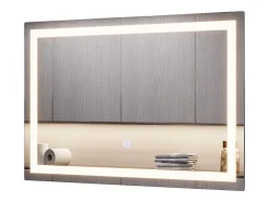 Vicco Espejo-Espejo de baño vidrio 60x40x2.8 miral Transparente
