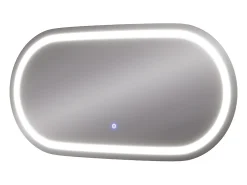 Vicco Espejo de baño vidrio 100x50x2.8 miral Transparente New