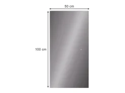 Vicco Espejo-Espejo de baño vidrio 100x50x2.8 miral Transparente