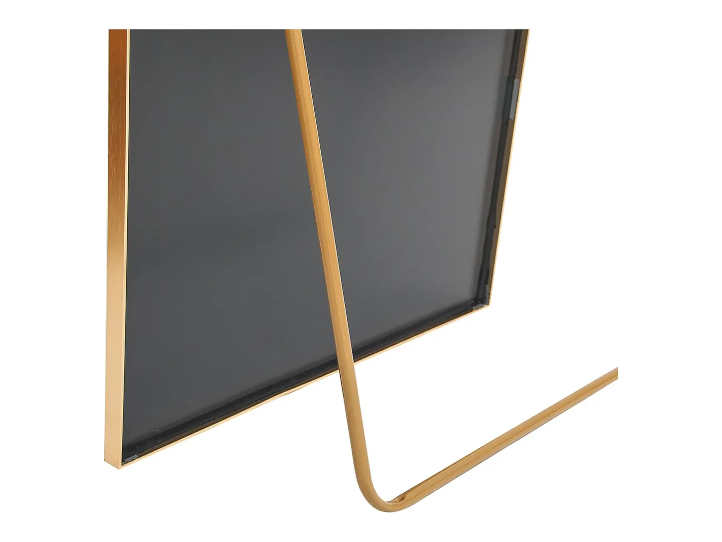Espejo de cuerpo entero con marco fino , 180 x 80 cm, espejo grande de pie, para dormitorio, vestidor y espejo de pared. Dorado