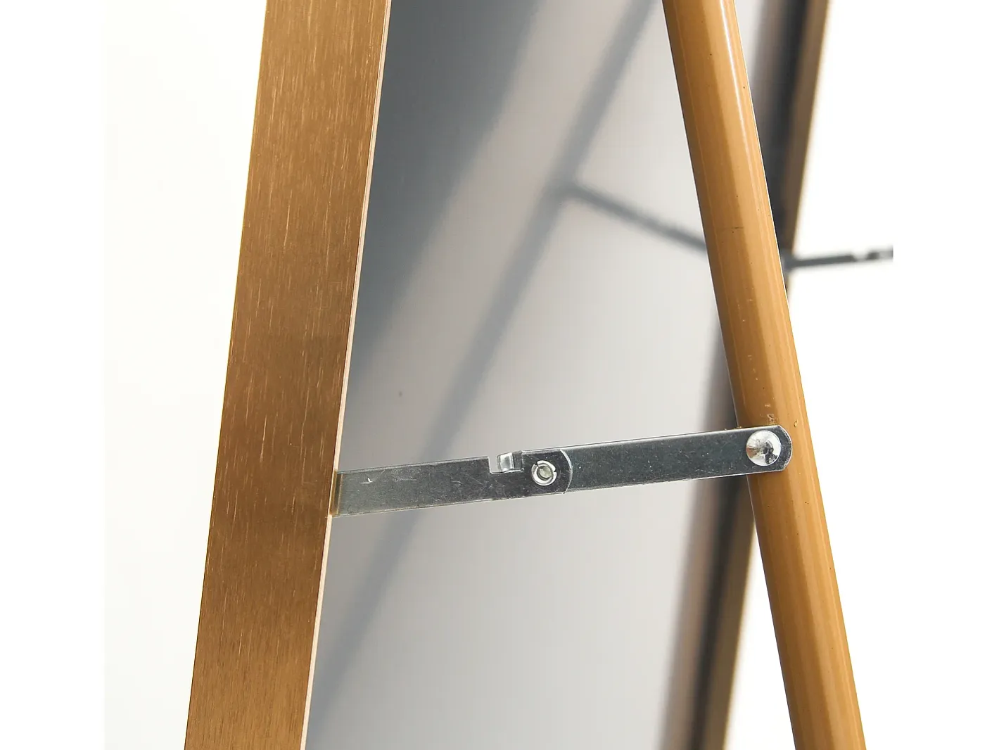 Espejo de cuerpo entero con marco fino , 180 x 80 cm, espejo grande de pie, para dormitorio, vestidor y espejo de pared. Dorado