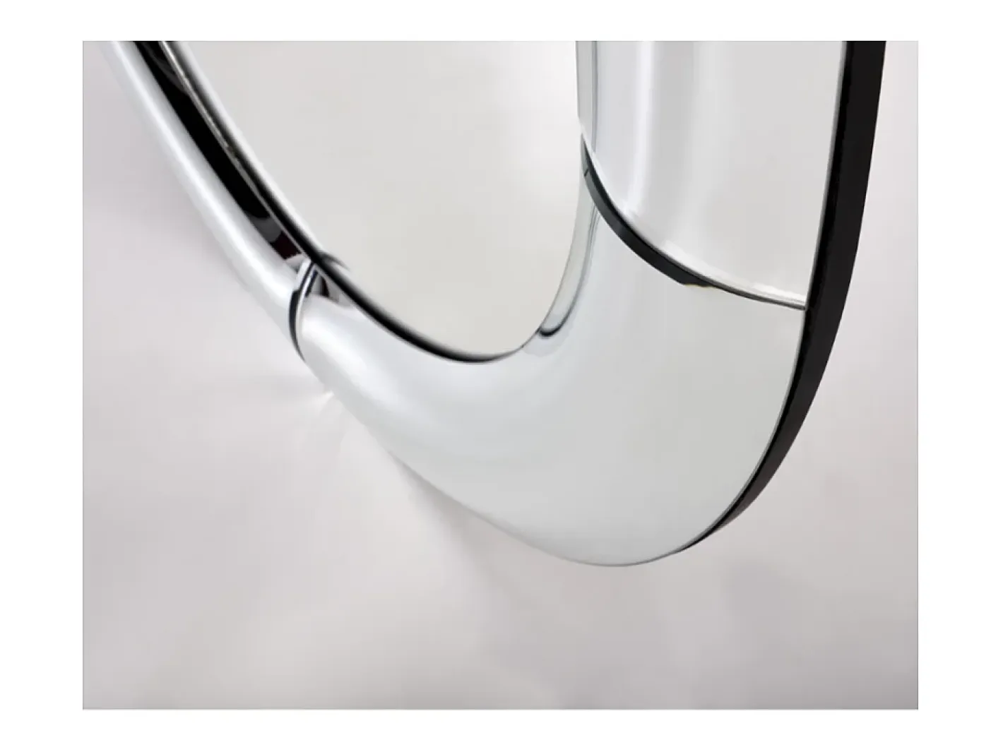 MSO Espejo de diseño redondo 80cm Luni Plateado Hot