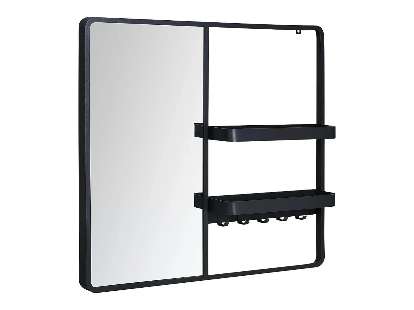 Espejo De Pared|Espejo-Espejo de entrada metálico WILKO Negro