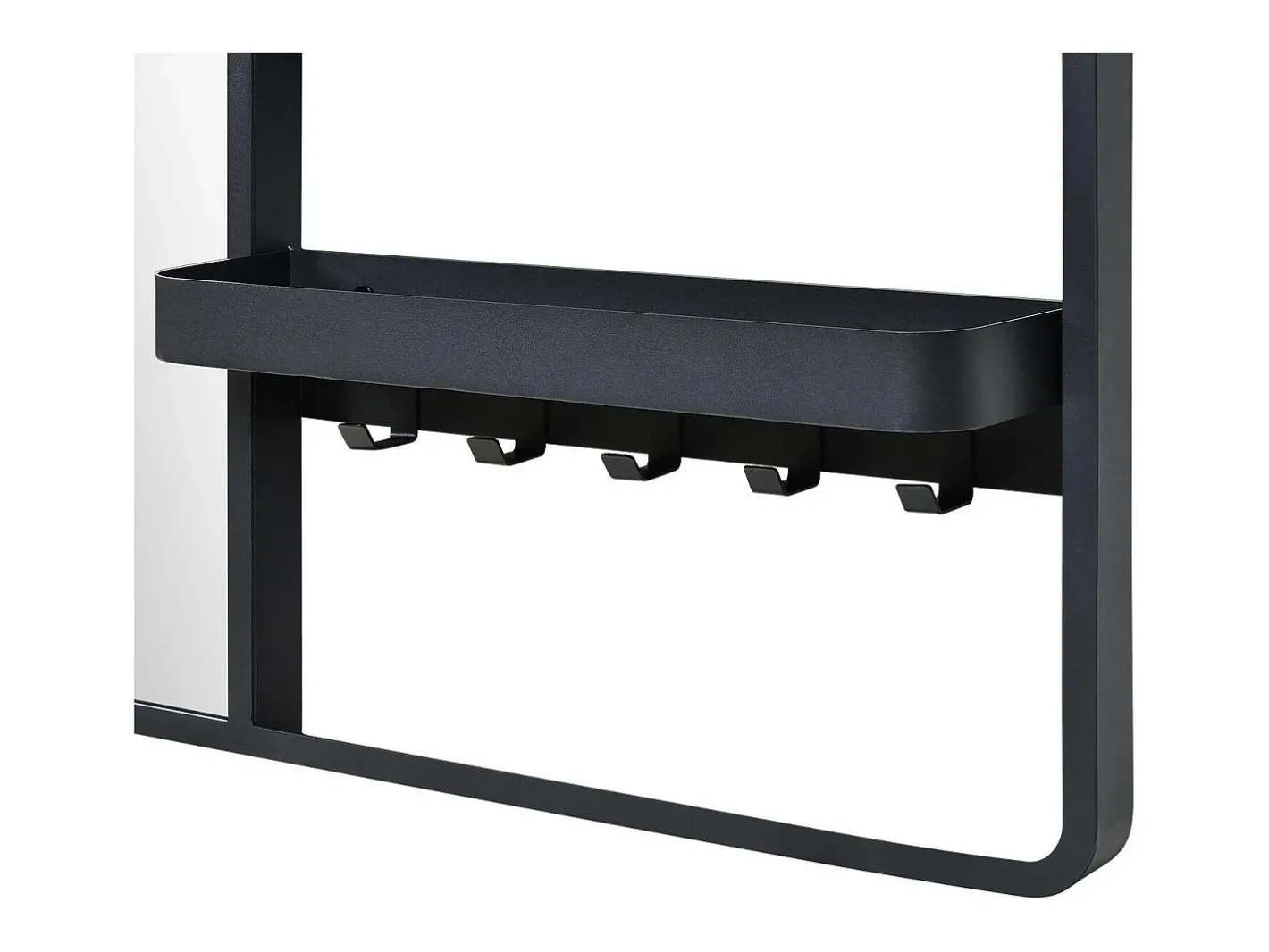 Espejo De Pared|Espejo-Espejo de entrada metálico WILKO Negro