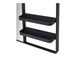 Espejo De Pared|Espejo-Espejo de entrada metálico WILKO Negro