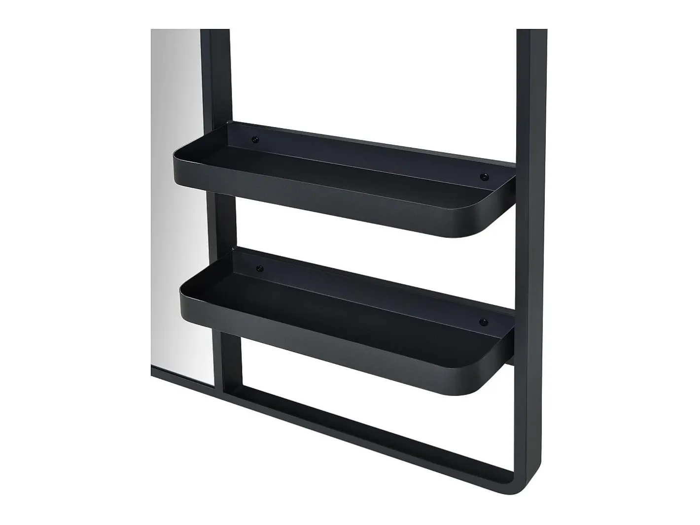 Espejo De Pared|Espejo-Espejo de entrada metálico WILKO Negro